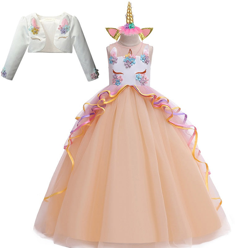 Unicorn Party Dress With Coat 1lovebaby Unicorn Party Dress With Coat 1lovebaby