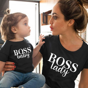 Boss Lady and Boss Baby Mommy and Me Matching T-Shirt