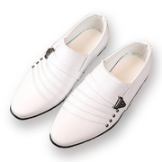 Stitch and Belt Design Boys Formal Leather Party Shoes