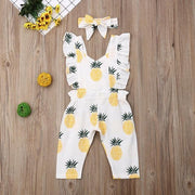 Summer Pineapple Print Jumpsuit