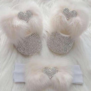 Bowknot Beaded Baby Shoes Set